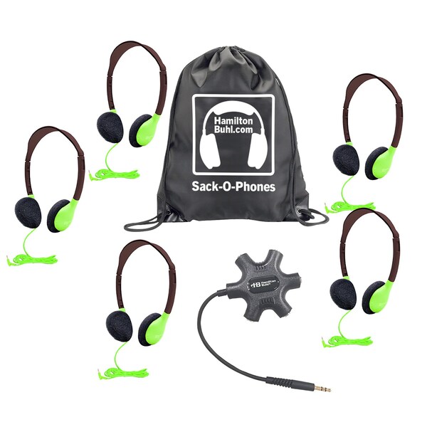 Hamiltonbuhl Headphones, StarfishJackbox, CarryBag, 7PK GJB5HA2GRN - main